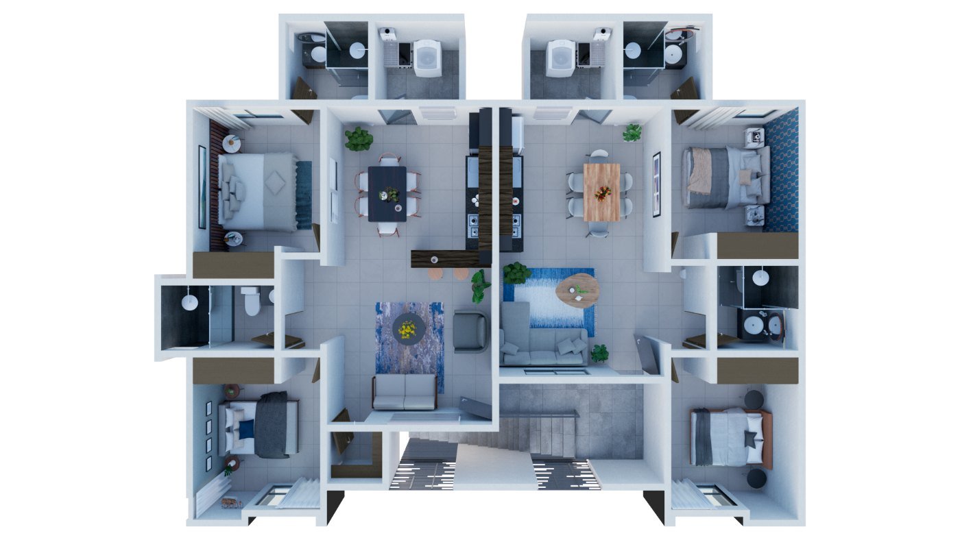 Plano departamentos 5 y 6, opción 2
